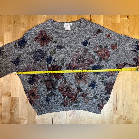 Super cute floral elastic waist sweater - Picture 6 of 6